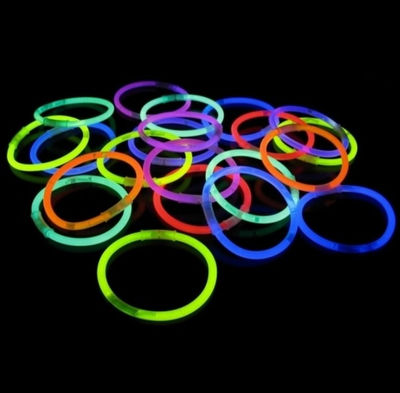 Pulseras luminosas, glow, multicolor, 100 unidades - Foto 3