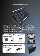 Purificador de agua con energía solar(Formato Maletín)