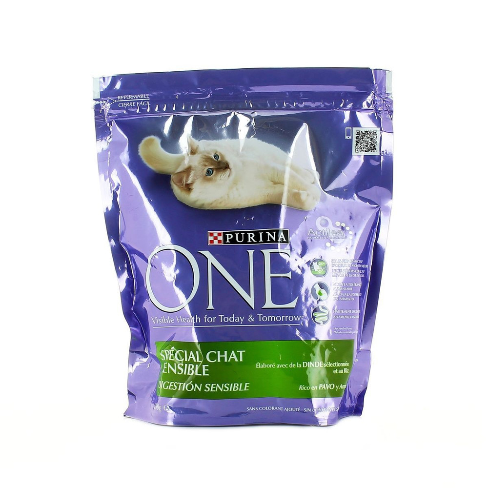 Purina One Croquettes Pour Chat Chat Sensible Dinde Le Sac De 450 G