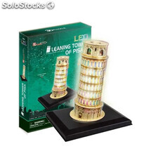 Puzzle 3D Torre de Pisa con Luces LED