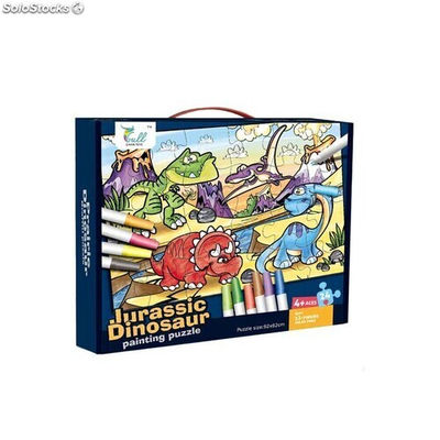 Puzzle Dinosaurios para Colorear - Foto 2