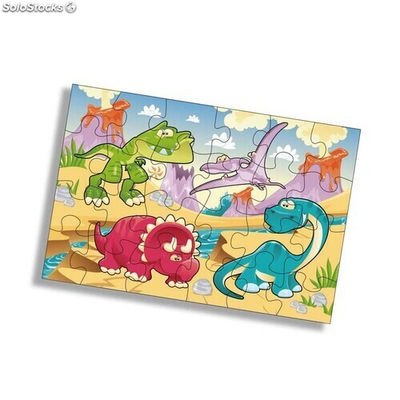 Puzzle Dinosaurios para Colorear - Foto 3