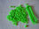 PVC ritrattato Grani colore verde - 1