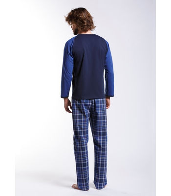 Pyjama Azzaro Checked Blue - Foto 2