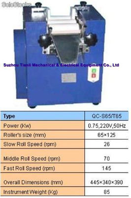 Qc-sh65 Cerâmica Lab máquina Três rolo Moagem