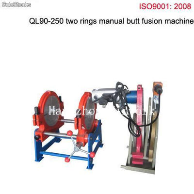 Ql90-250 two rings manual hdpe butt fusion welding machine