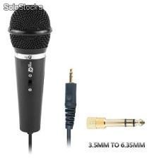 Qoopro Microfone 2.5m 3.5mm y 6.5mm 17003