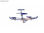 Quad-Copter SYMA X15T 2.4G 4-Kanal Stunt Drone mit Lichtern (Blau) - 2