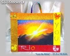 Quadrinho Artesanal &quot;Rio Loves You - Luz da Alma&quot;