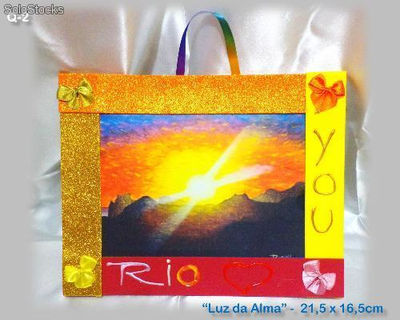 Quadrinho Artesanal &quot;Rio Loves You - Luz da Alma&quot;