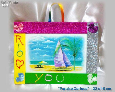 Quadrinho artesanal &quot;Rio Loves You - Paraíso Carioca&quot;