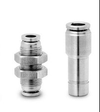 Quick coupler bulkhead pneumatic push in fittings stainless steel nipple