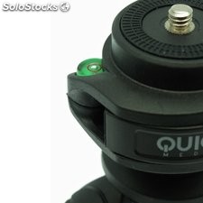 Quickmedia kit tripode con nivel + adaptador GO pro