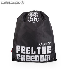 R13038 sport torba poczuc wolnosc znaki route 66 Czarny