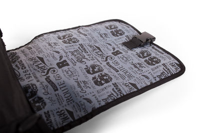 R25528 rozbudowy messenger bag ipad znaki route 66 Czarny - Zdjęcie 4