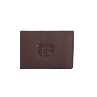 R41011 carteira pele marcas rota 66 Brown
