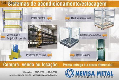 Rack Metalico Mevisametal - Compra Venda e Locação - Foto 5
