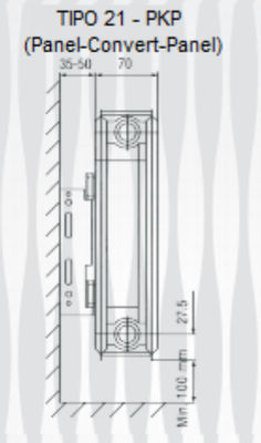 Radiador acero tipo panel calefaccion 21-pkp - Foto 2