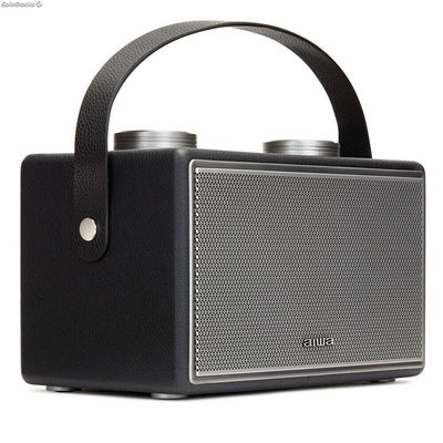 Radio Bluetooth portable Aiwa BSTU800BK 50W Haut-parleur Gris Vintage - Photo 2