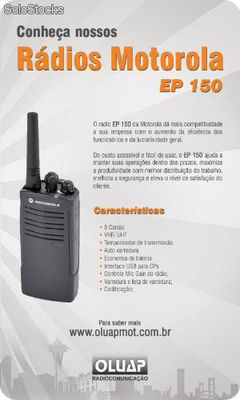 Rádio ep150 Motorola
