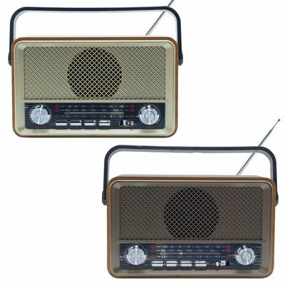 Radio FM retro inalámbrico Q-SY500 Altavoz portátil MP3 Bluetooth USB AUX TF