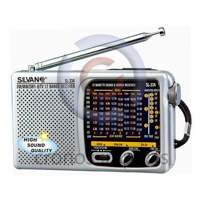 Radio sintonizador 12 bandas Silvano modelo SL-334
