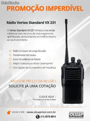 Rádio Vertex Vx-231 Na Promoção