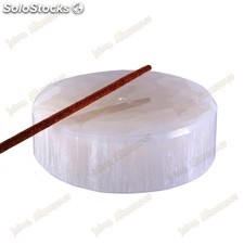 Räuchergefäß selenit poliert - redondo - mineralische fels - rod - 7&#39;5 cm