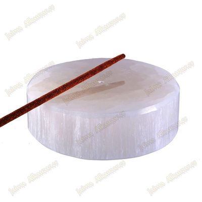 Räuchergefäß selenit poliert - redondo - mineralische fels - rod - 7&#39;5 cm