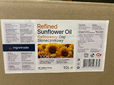 Rafinowany olej słonecznikowy hurtowo / Refined sunflower oil wholesale - Zdjęcie 3