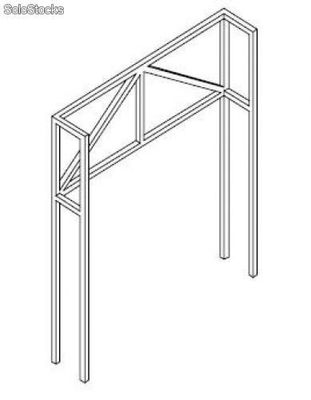 Rahmen-1-Seite-oben l: 200 für Wandschränke 65 cm hoch 210x40