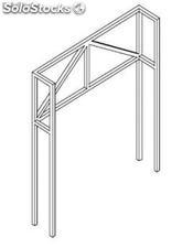 Rahmen-1-Seite-oben l: 240 für Wandschränke 65 cm hoch 250x40