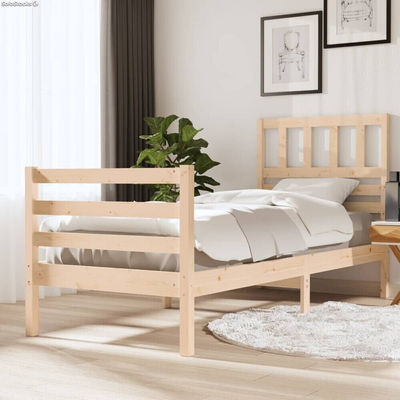 Rama łóżka, lite drewno, 90x190 cm, 3FT, pojedyncza