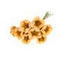 Ramillete con 8 flores decoracion 2.5 cm naranja