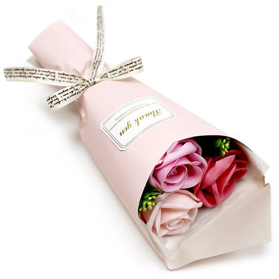 Ramito rosas jabón en caja - rosa