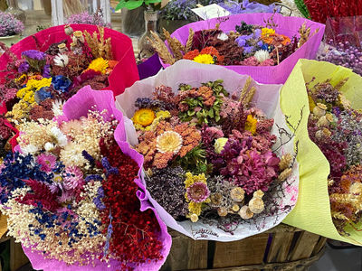 Ramos de flores secas naturales para decoración de Bodas