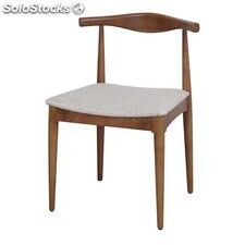 RANGER Cadeira de madeira e assento estofado