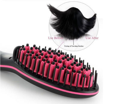 Rapide de cheveux peigne lisseur brosse céramique électrique Digital contrôler - Photo 4