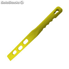 Rasqueta agitador detectable con orificios 260x40mm M517 amarillo