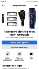 Rasuradora electrica micro touch recargable