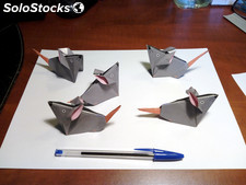 Ratón de origami - papiroflexia