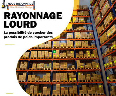 Rayonnage stockage avec capacité de de charge de 1000KG - 3000KG