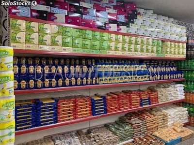 rayonnage supermarché en promotion