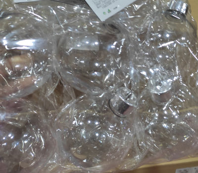 Re: novedad bolas de navidad transparentes 8cm con tapón rosca - Foto 2