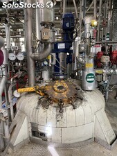 Réacteur aguilar y salas en inox 316 7.000 litres avec double enveloppe et colon