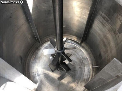 Réacteur en acier inoxydable de 2000 litres avec agitateur à vapeur - Photo 4