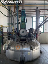 Réacteur en inox 14.000 litres avec agitateur et demi coquille d&#39;OCCASION1