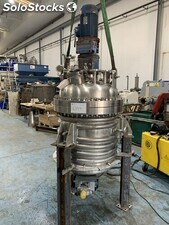 Réacteur en inox 250 litres avec demi-coquille et agitateur