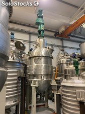 Réacteur en inox 316 2.000 litres avec double enveloppe et agitateur