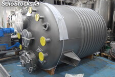 Réacteur en inox 316 5.000 litres avec demi coquille nouveau